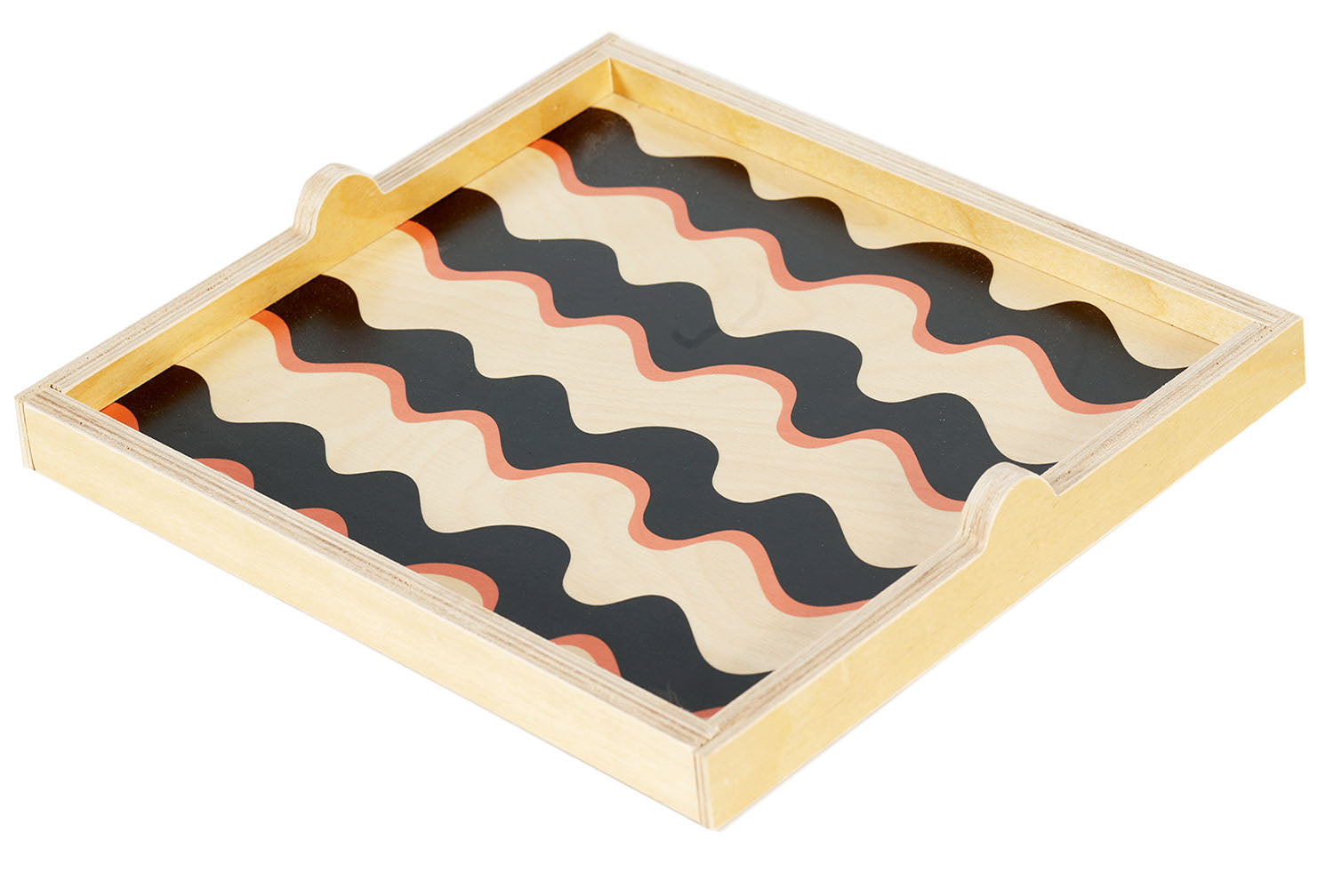 wavy square tray