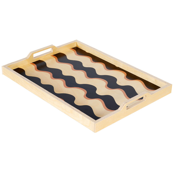 wavy serving tray