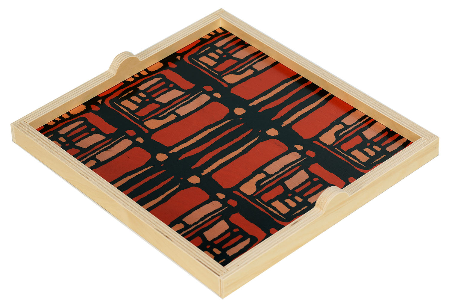Rue orange square tray