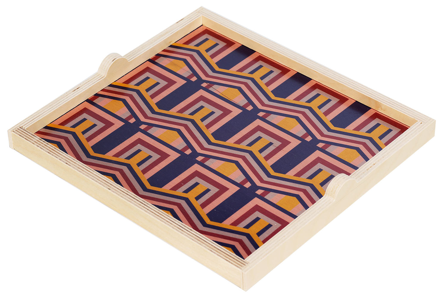 Shareen navy square tray
